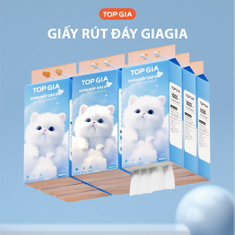 1 Bịch Khăn Giấy Rút Đáy Topgia Gia Gia Xanh - TOPGIAGGXANH01