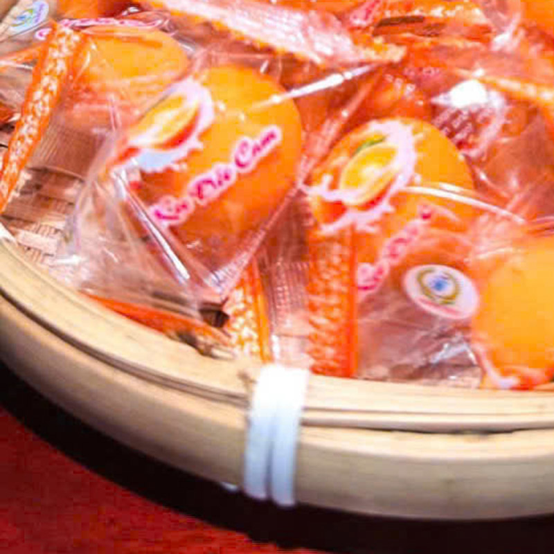 Phân phối kẹo Dẻo Hàng Xá Cam Bi 100g Phân phối kẹo Dẻo Hàng Xá Cam Bi 100g