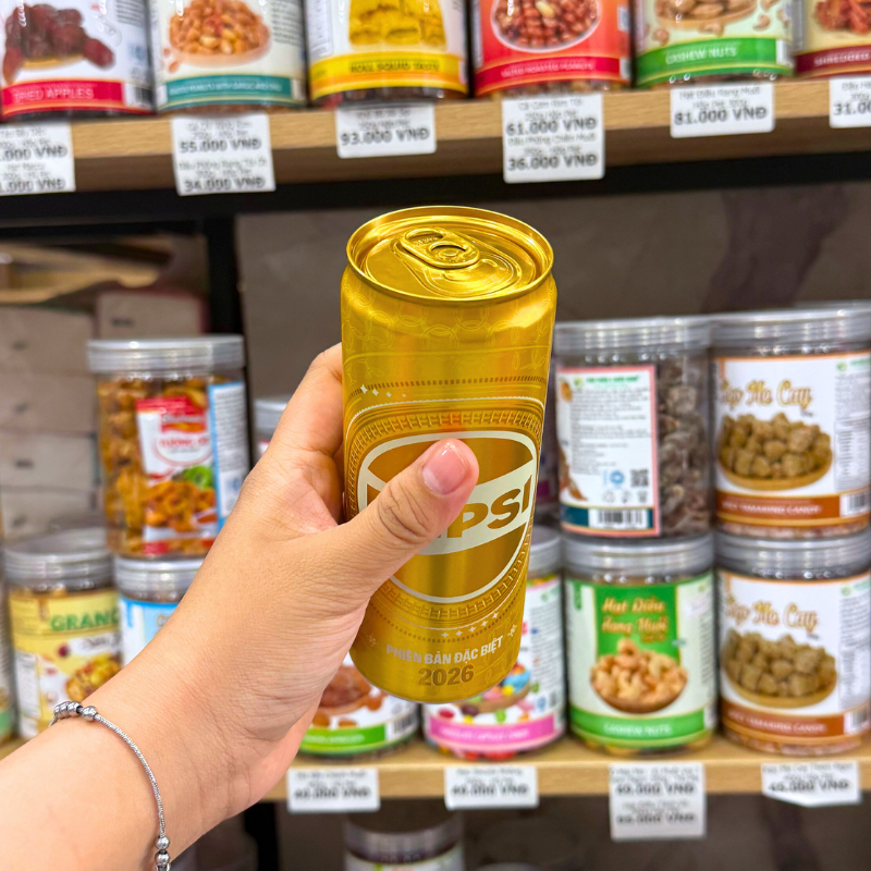 Bỏ sỉ 1 Lon Nước Ngọt PEPSI Lon Vàng Bản Đặc Biệt 320ml Bỏ sỉ 1 Lon Nước Ngọt PEPSI Lon Vàng Bản Đặc Biệt 320ml