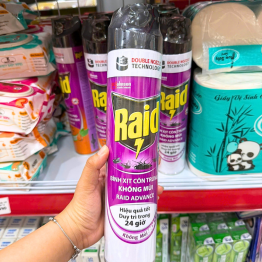 Xịt Côn Trùng RAID Không Mùi 520ml - XCTRKM520ML
