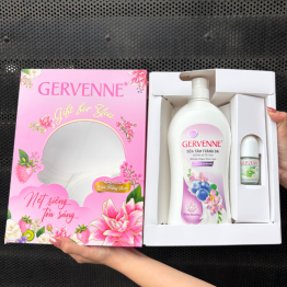 Set Quà Tặng Sữa Tắm Trắng Da Hương Nước Hoa Gervenne & Lăn Khử Mùi Gervenne - SETGERVENNE