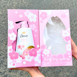 Set Quà Tặng Sữa Tắm Serum Dove Pro-Ceramide Radiance Hoa Anh Đào 500ml - SETQUADOVE