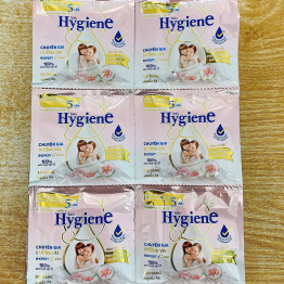 Set 24 Gói Nước Xả Vải Hygiene Màu Hồng 20ml - Nước Xả Vải Thái Lan Tinh Chất Sữa Hokkaido - HYGIENEGOIHONG