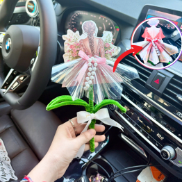 Hoa Gài Tiền - Hoa Gắn Tiền - Hoa Đựng Cô Gái Trong Suốt - Ngẫu Nhiên - HGT03