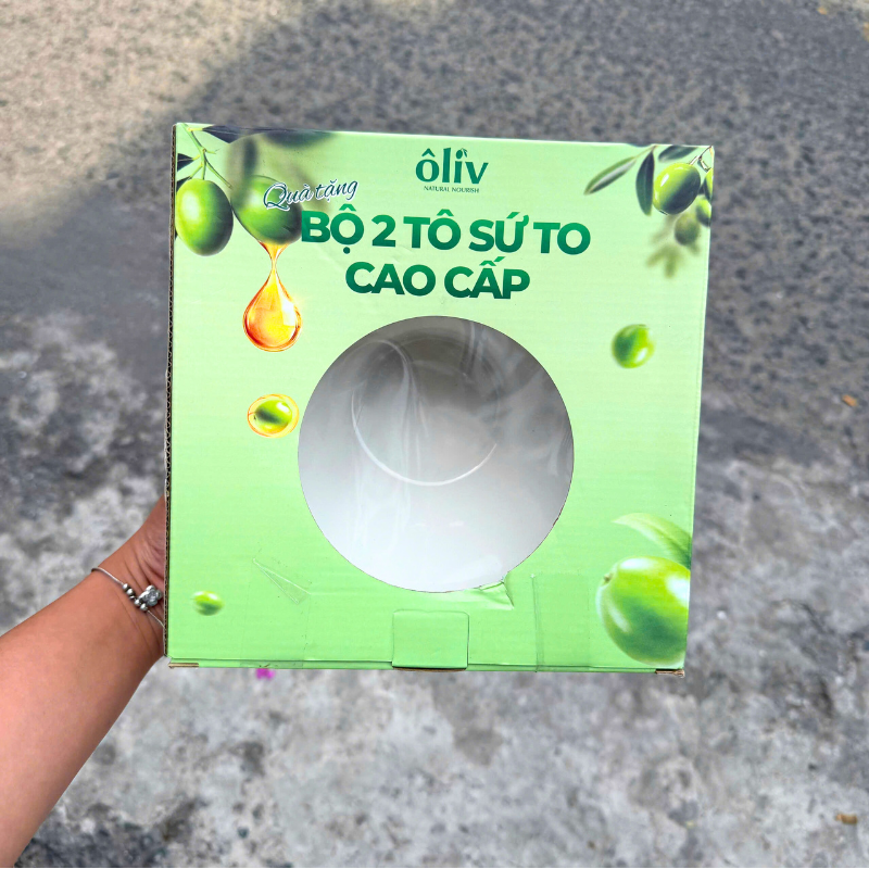 Bộ 2 Tô Sứ To Cao Cấp Purite & Olive Bộ 2 Tô Sứ To Cao Cấp Purite & Olive