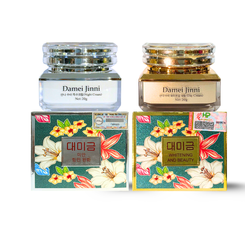 Combo Kem Face Damei Jinni Dm Ngày Đêm Có Tem 20g Công Nghệ Hàn Quốc Phiên Bản Mới Combo Kem Face Damei Jinni Dm Ngày Đêm Có Tem 20g Công Nghệ Hàn Quốc Phiên Bản Mới