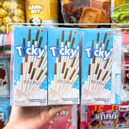 Bánh Que Đũa Phủ Sữa Ticky Uni Firms Lốc 13 Hộp - Màu Xanh Dương - 8858694610164