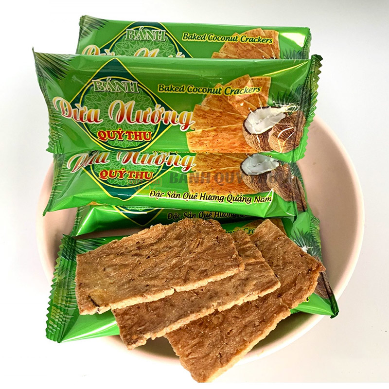 Nguồn sỉ bánh Dừa Nướng Quý Thu Đặc Sản Quảng Nam - Đà Nẵng 120g Nguồn sỉ bánh Dừa Nướng Quý Thu Đặc Sản Quảng Nam - Đà Nẵng 120g