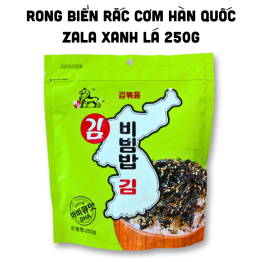 Rong Biển Rắc Cơm Canxi Zala Hàn Quốc 250g - Bịch Xanh Lá - 6975910442230