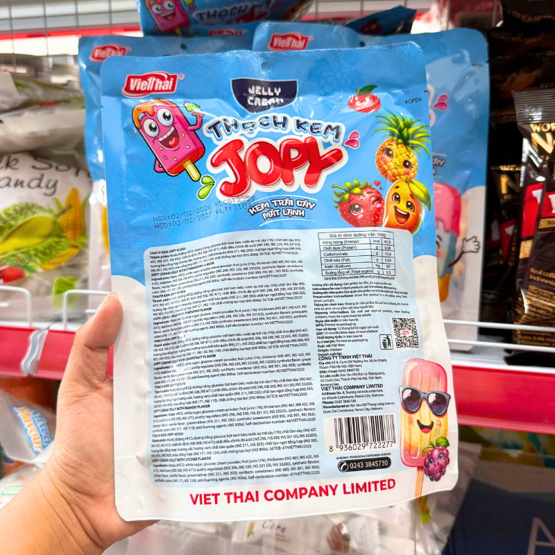 Giá sỉ kẹo Thạch Mút Que Kem Jopy Vietthai Lốc 20 Bịch Giá sỉ kẹo Thạch Mút Que Kem Jopy Vietthai Lốc 20 Bịch