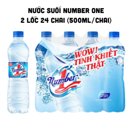 Nước Uống Đóng Chai Number One 2 Lốc Gồm 24 Chai (500ml/Chai) - 8936193070167