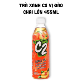 Trà Xanh C2 Hương Đào Chai Lớn 455ml - 8934564600692