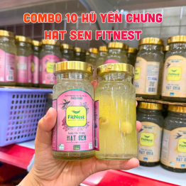 Combo 10 Hũ Nước Yến Chưng Hạt Sen FitNest 150ml - 8938565049306CB10