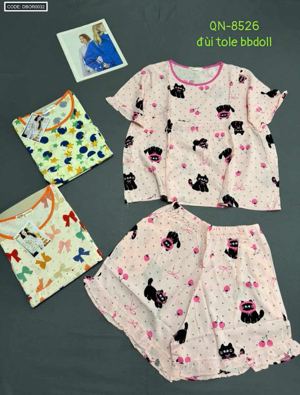 Bỏ sỉ đồ Bộ Nữ đùi tole bbdoll QN-8526 Bỏ sỉ đồ Bộ Nữ đùi tole bbdoll QN-8526