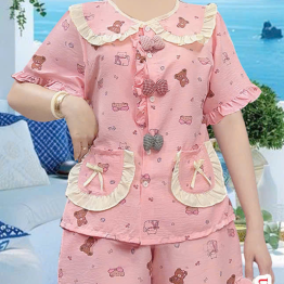 Đồ bộ nữ tiểu thư cổ bèo quần đùi HT 0229 - DBOR0080