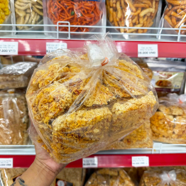 Cơm Cháy Siêu Chà Bông Vuông Bể Bịch 1kg - CCCBSCBB1KG
