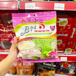 Bột 5 Thứ Đậu Hạt Sen Bích Chi Không Đường 350g - Bịch Màu Hồng - 8934863116139