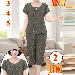 Đồ bộ nữ tay ngắn quần lửng TĐ-1726 quần lửng - DBOR0121