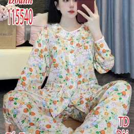 Đồ bộ nữ tay dài quần dài vải tole Dd-15540 - DBOR0130