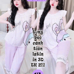 Đồ bộ nữ tay cánh tiên quần lững chất latin nhiều size hàng xịn đẹp PT-1026 - DBOR0164