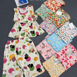 Đồ bộ nữ sát nách quần lỡ vải tole DD-85547 - DBOR0175