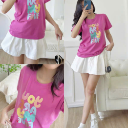 Áo Thun Nữ Cổ Tròn Size M (40-60kg) Nhiều Mẫu 6 - AONUM06