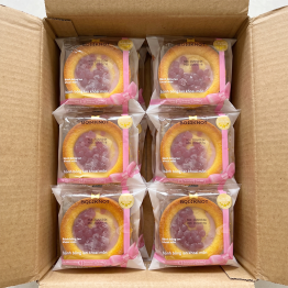 1 Thùng Bánh Bông Lan BOWKNOT Khoai Môn Hình Tart - Thùng 24 Cái - 6973818471109THUNG