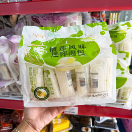 Bánh Mì Sữa Chua Sầu Riêng HESHAN 360g - Bánh Sữa Chua Ông Già Mini (Bịch 12 Gói) - 6975493201460