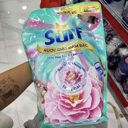 Nước Giặt SURF Túi Hương Hoa Trà & Linh Lan 3.6kg - Túi Xanh - 8934868192060