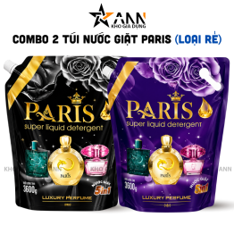 Combo 2 Túi Nước Giặt Paris Hương Nước Hoa 3,6kg (2 Túi 7,2kg) - Loại Rẻ - 8938564972117CB2