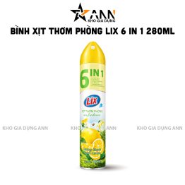 Xịt Thơm Phòng LIX 6 IN 1 Hương Chanh 280ml - 8934669242278
