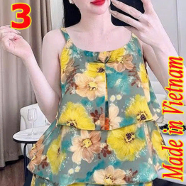 Đồ bộ 2 dây quần đùi chất mango HK-8083 - DBOR0224