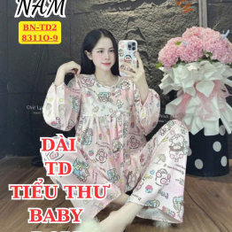Đồ bộ nữ tay dài quần dài chất tole BN-8310 - DBOR0225