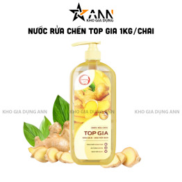 Nước Rửa Chén Top Gia Hương Gừng Tươi 1kg/Chai - NRC03