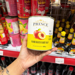 Đào Ngâm Nước Đường Prince 820g - 8938509517304