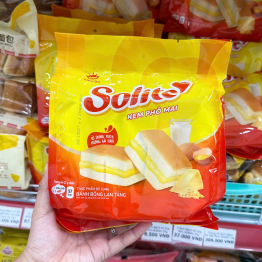 Bánh Bông Lan Tầng Kem Phô Mai Solite 115g (5 Gói x 23g) - 8934680047470