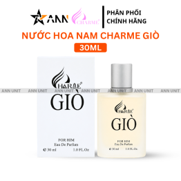 Nước Hoa Nam Charme Giò 30ml - Hương Thơm Cuốn Hút Sang Trọng - 8936194690760GIO