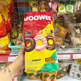 Bánh Donut Dowee 3 Vị Socola, Dâu, Socola Cam Gói 12 Cái 348g - 8935235301306