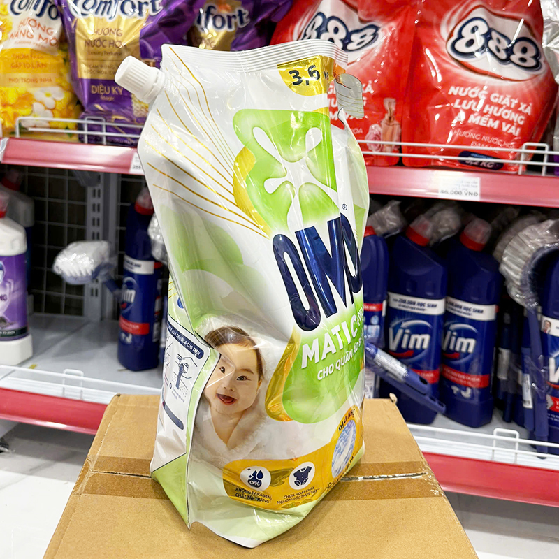 Giá sỉ nước Giặt OMO Matic Cửa Trên Dịu Nhẹ Cho Quần Áo Bé Yêu 3.6kg Giá sỉ nước Giặt OMO Matic Cửa Trên Dịu Nhẹ Cho Quần Áo Bé Yêu 3.6kg