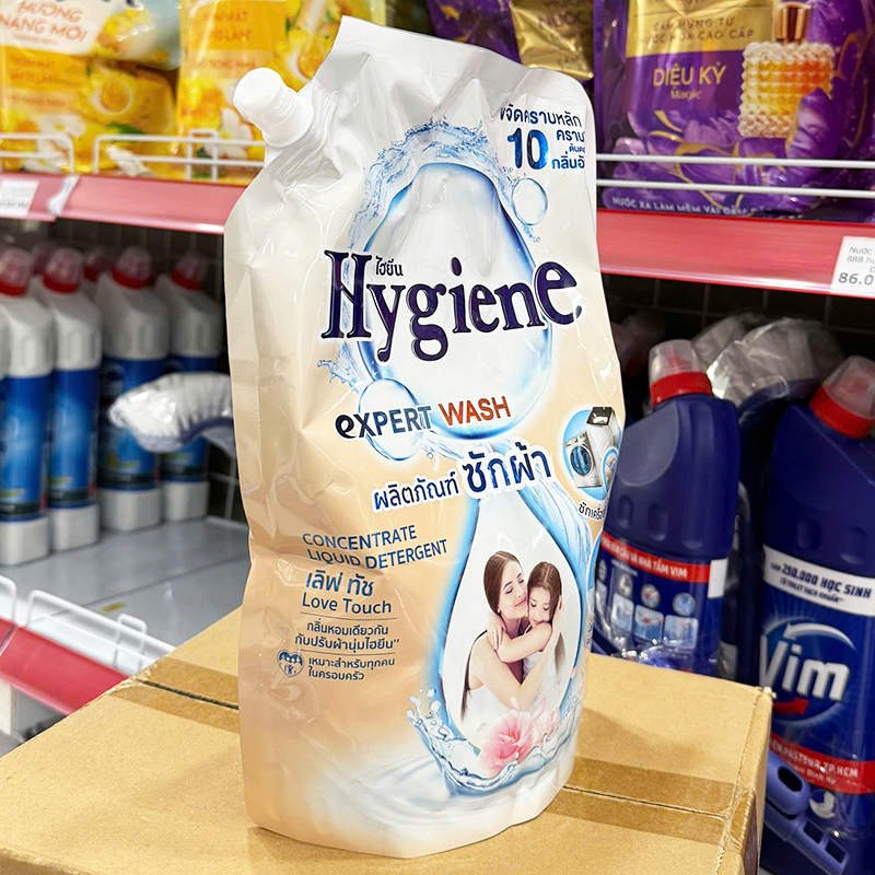 Giá sỉ nước Giặt Hygiene Đậm Đặc Expert Wash Love Touch 1400ml - Túi Màu Kem Giá sỉ nước Giặt Hygiene Đậm Đặc Expert Wash Love Touch 1400ml - Túi Màu Kem
