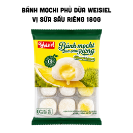 Bánh Mochi Phủ Dừa Weisiel Vị Sữa Sầu Riêng 180g - 6971153696034