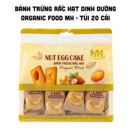 Bánh Trứng Rắc Hạt Dinh Dưỡng Organic Food MH - Túi 20 Cái - 8938565453066