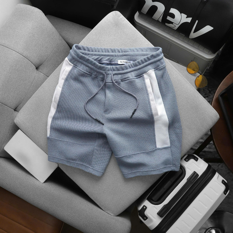 29714_2_20260619152831-2.png Quần Short Nam - Quần Đùi Nam - Quần Nam Chất Liệu Vải Cá Sấu Karo Phối 2 Màu Trẻ Trung Năng Động (Size Từ M - XXL) - QB472