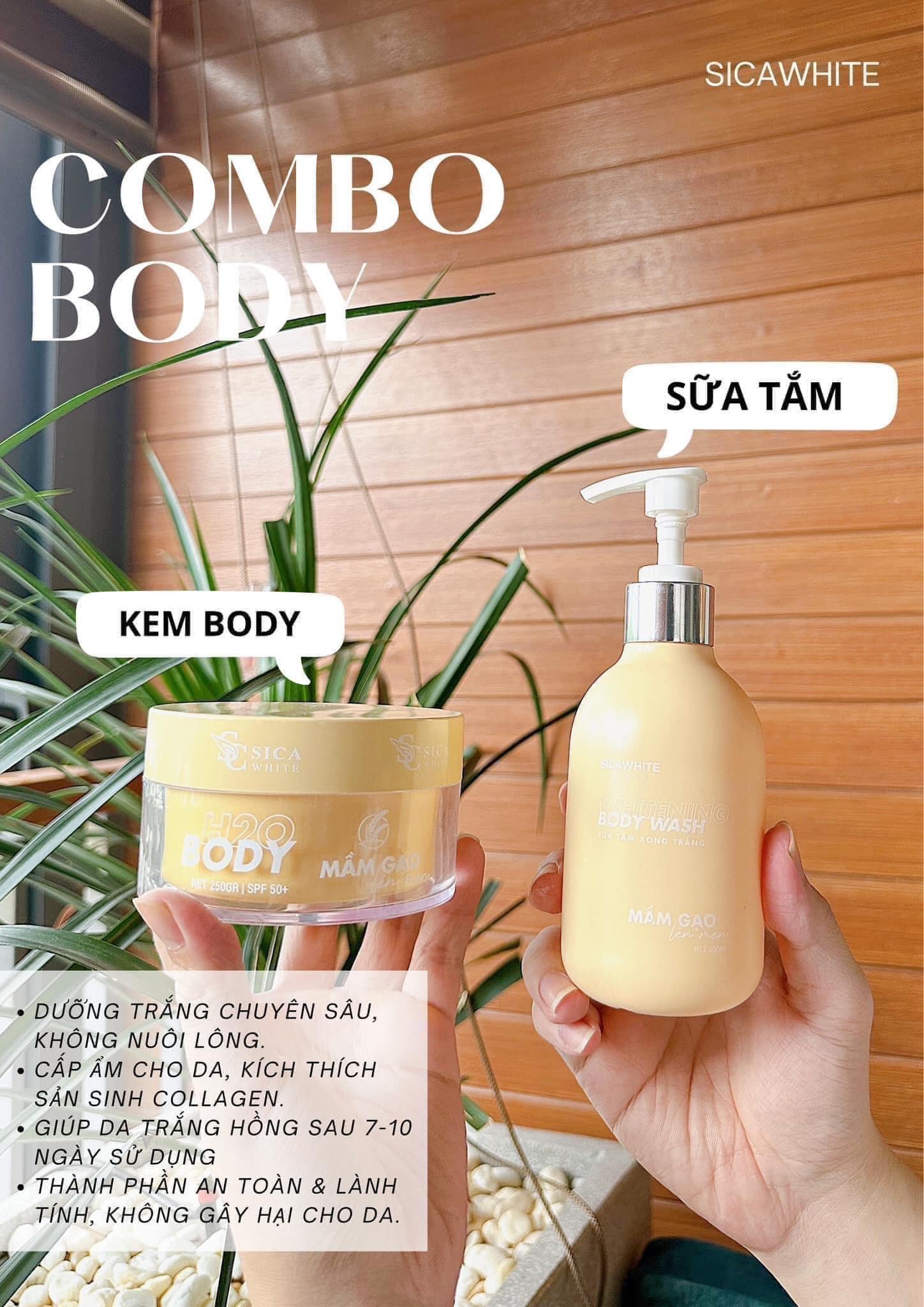 Mê mệt với chất kem Body Mầm Gạo thấm nhanh không nhờn rít