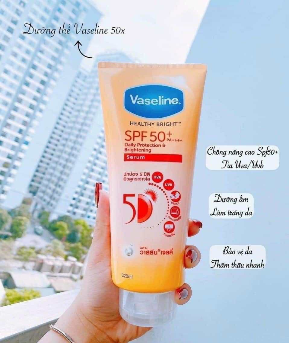 Tinh Chất Chống Nắng Vaseline Healthy Bright Sun + Pollution Protection SPF 50+ PA++++