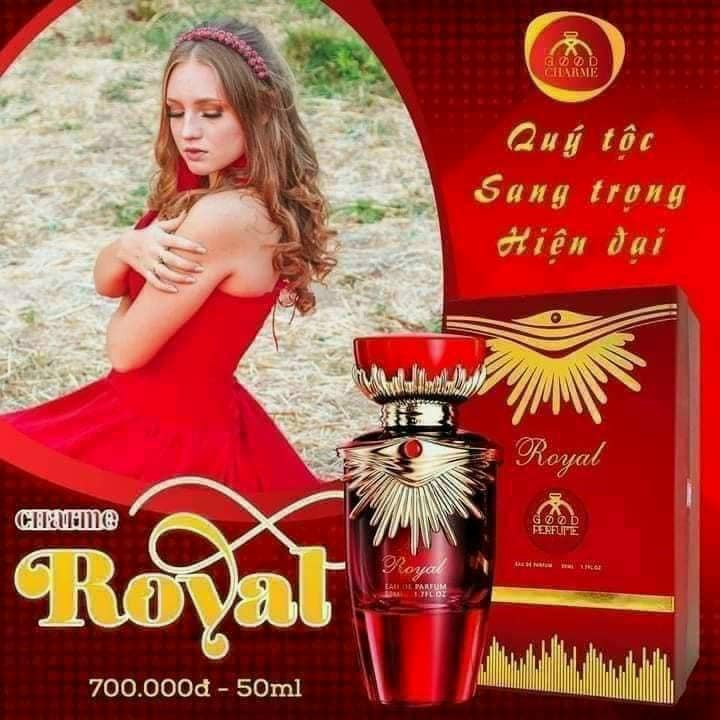 Charme Royal là nước hoa dành cho nữ với mẫu chai được thiết kế lấy ý tưởng từ một công nương của hoàng gia quý tộc