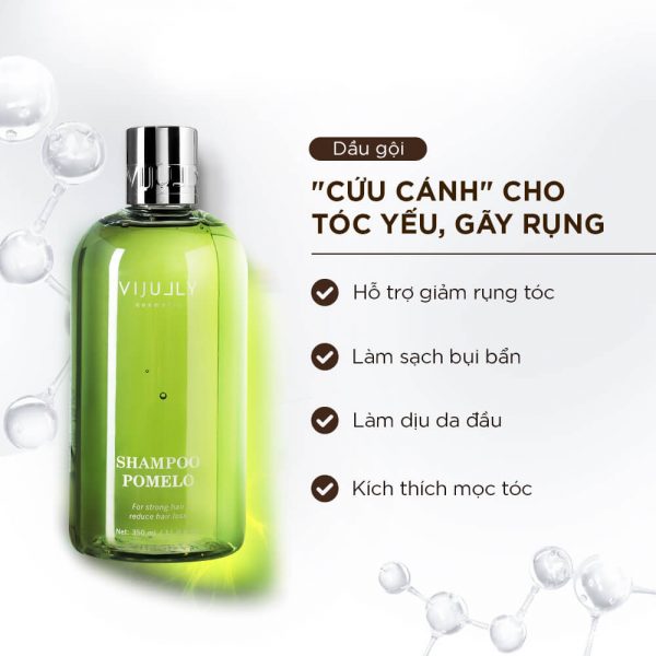 Dầu gội bưởi Vi Jully giúp giảm rụng tóc,nuôi dưỡng tóc từ sâu bên trong
