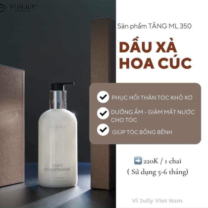 Dầu xả Vi Jully giúp phục hồi tóc khô  xơ gãy rụng phục hồi cực tốt cho tóc tả tơi do quá trình làm tóc và sử dụng hóa chất