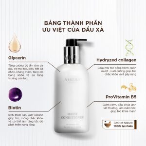 Dầu xả Vi Jully giúp phục hồi tóc khô  xơ gãy rụng phục hồi cực tốt cho tóc tả tơi do quá trình làm tóc và sử dụng hóa chất