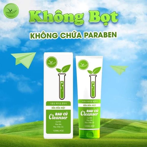 Sữa rửa mặt rau củ công nghệ Hàn Quốc của nhà Vip White
